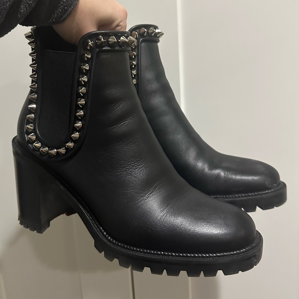 Black Louboutin Booties